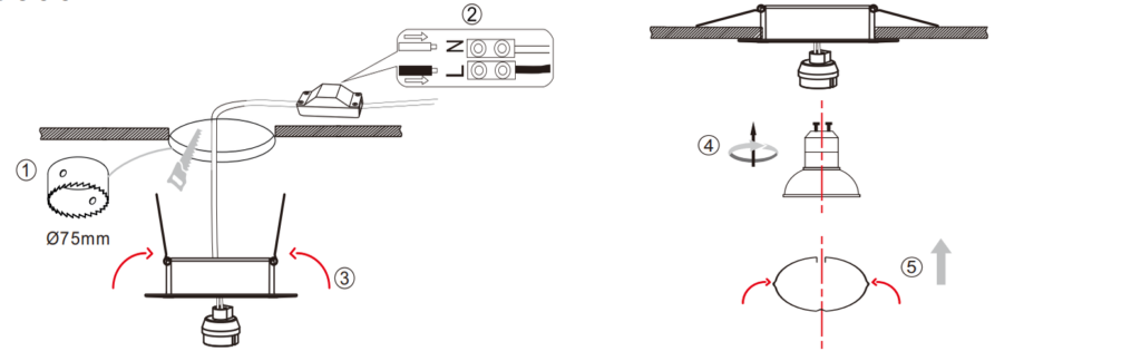 How to Install Downlight GU10 Fittings